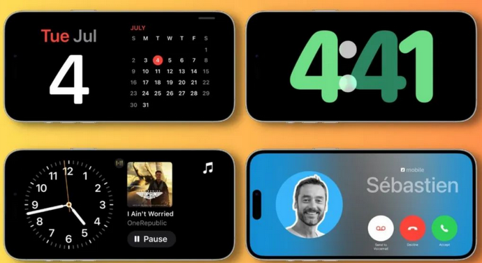 汇川苹果手机维修分享iOS17横屏充电待机显示有什么好处 